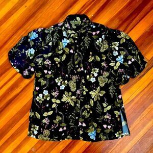 NWT 🌹 Ann Taylor Factory Ottoman Puff Sleeve Top XS